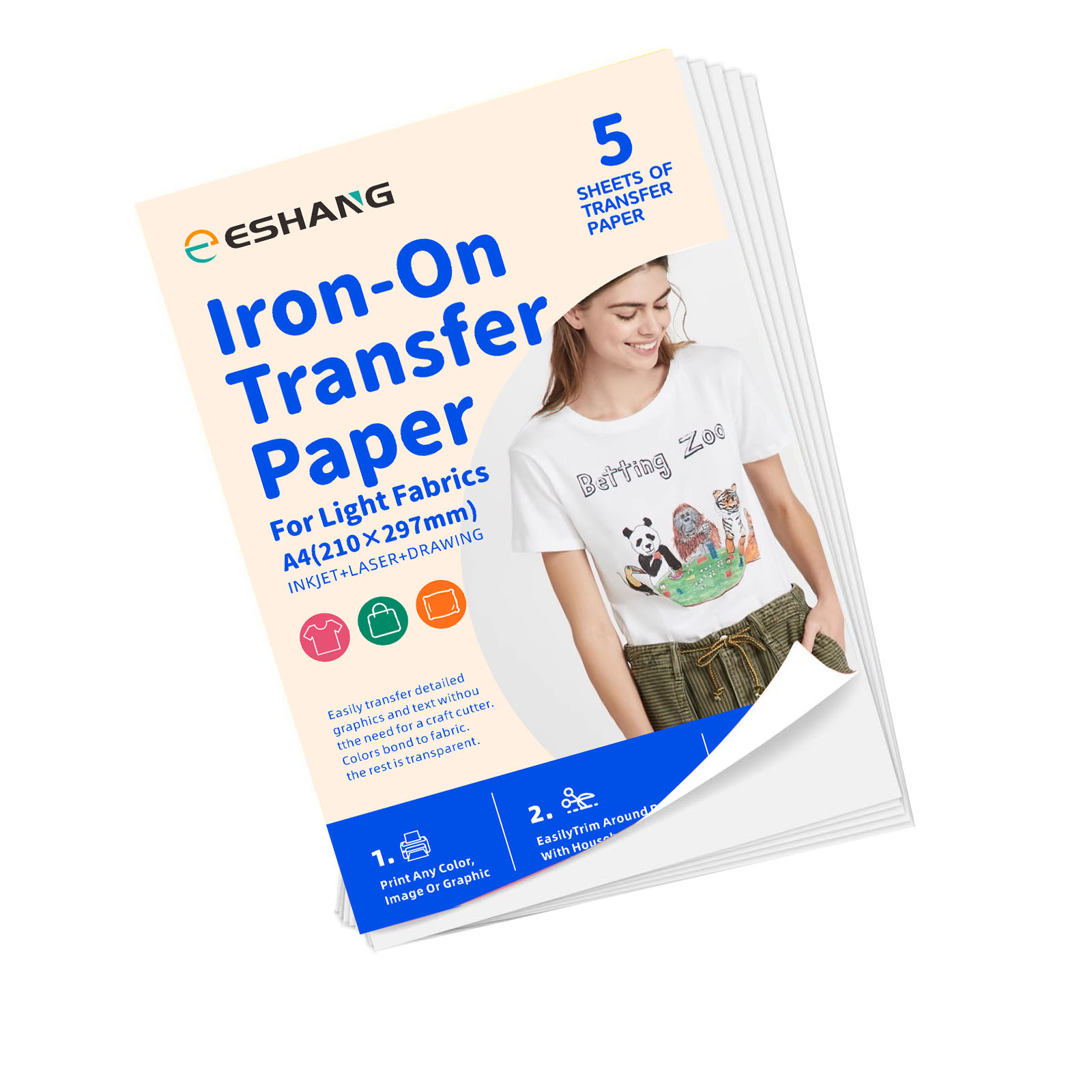 Electric Blanket Heated - 5 Sheets A4 Heat Transfer Paper