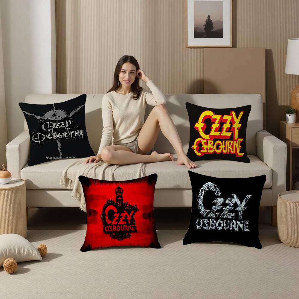 Home Textiles And Furnishing - O-Ozzy O-Osbourne Logo Pillow Gifts Home