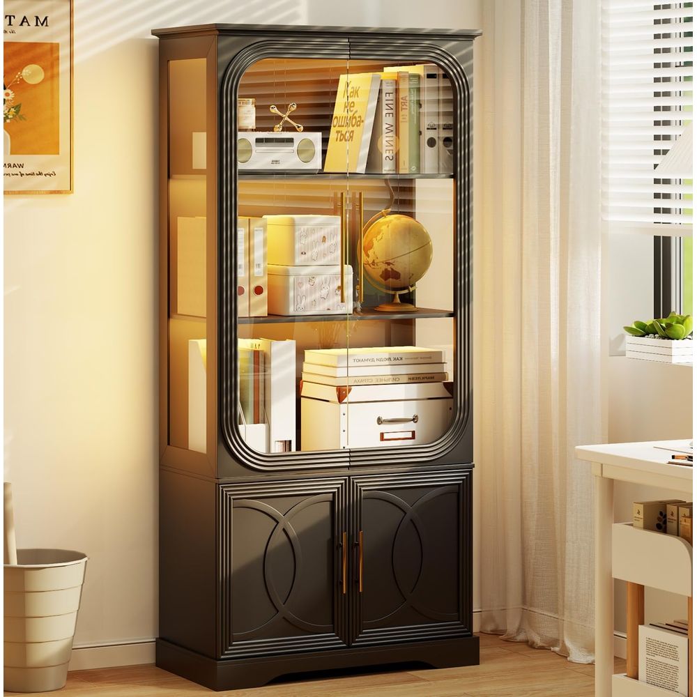 Home & Hotel Textiles Private Limited - 69 Tall Glass Display Cabinet with