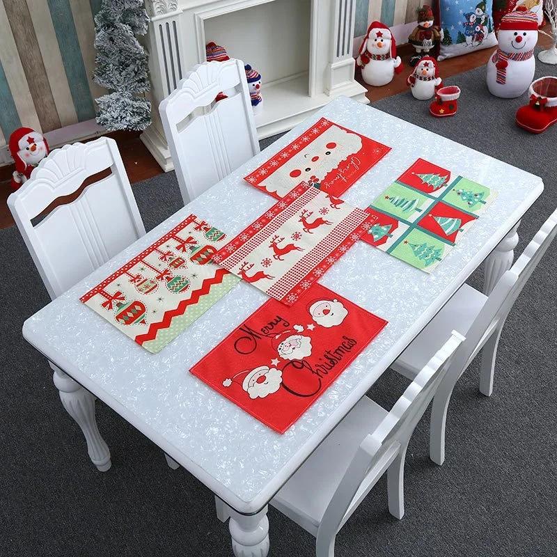 Home Textiles And Furnishing - Christmas Home Table Decoration Mat Placemats