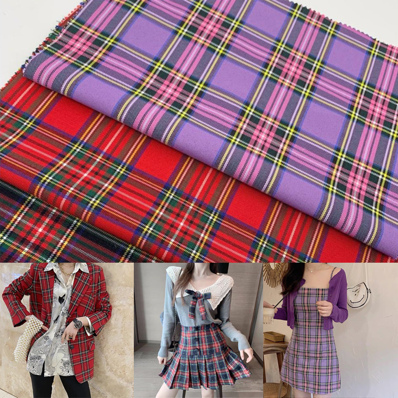 Home Textiles Plaid - 150cm Classic Scottish Style Plaid Fabric