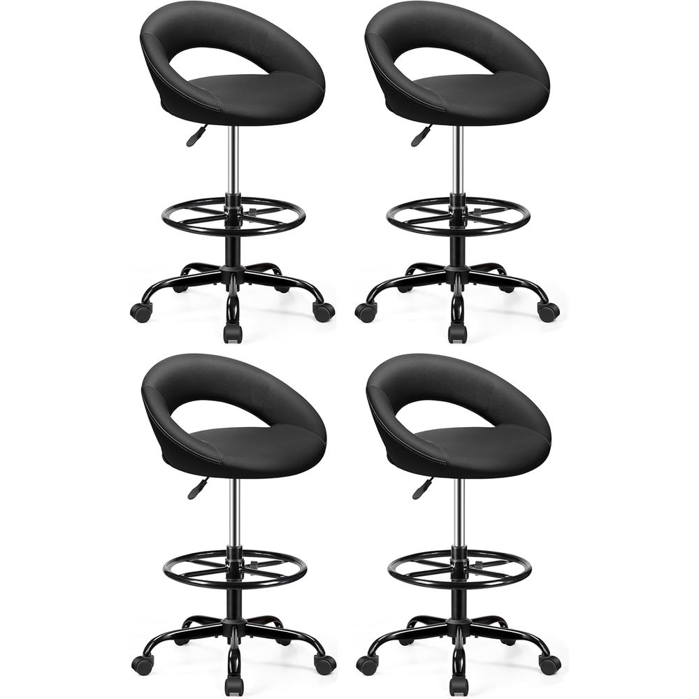 Home & Hotel Textiles Private Limited - Adjustable Swivel Bar Stools with Back
