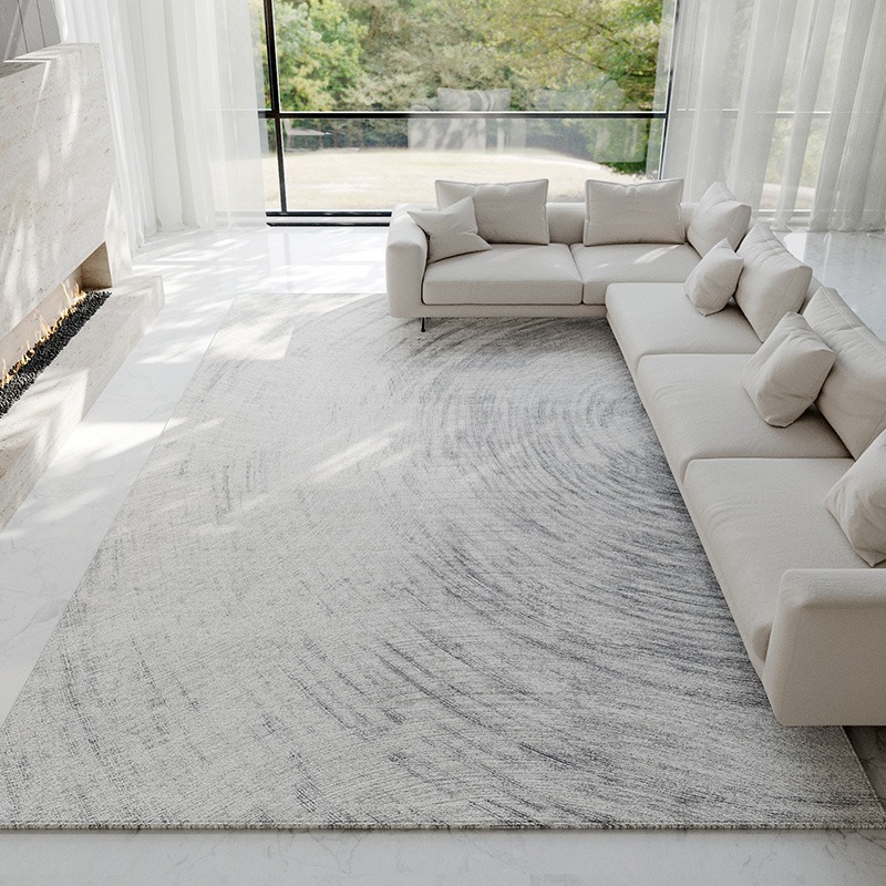 Home Textiles Rug - Abstract Light Gray Carpet Modern Luxury