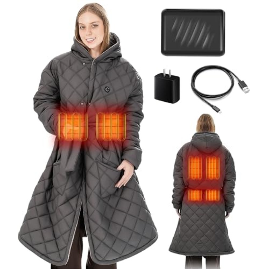 Electric Blanket Heated - Portable Heated Battery Blanket Cordless Heated