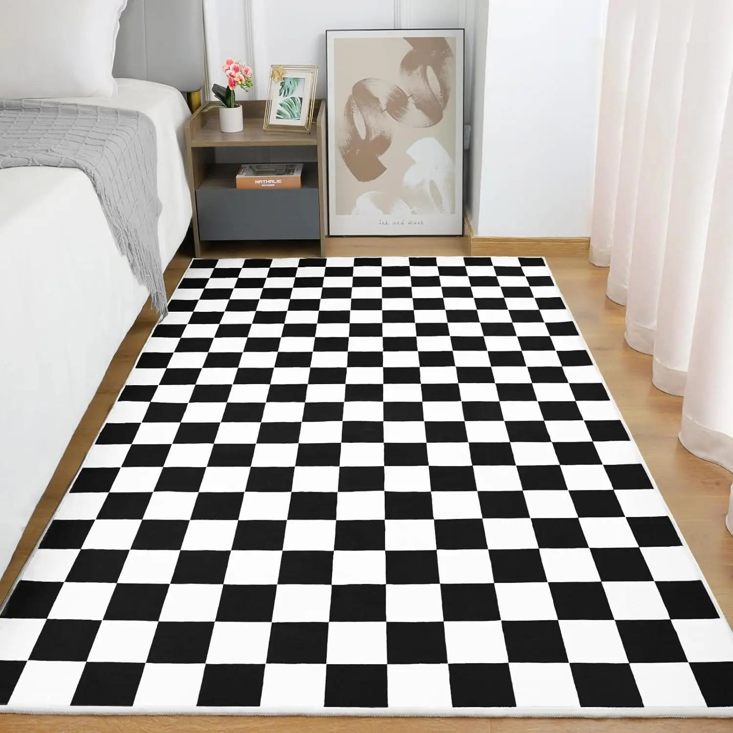 Home Textiles Plaid - Checkerboard Pattern Carpet Various Styles With