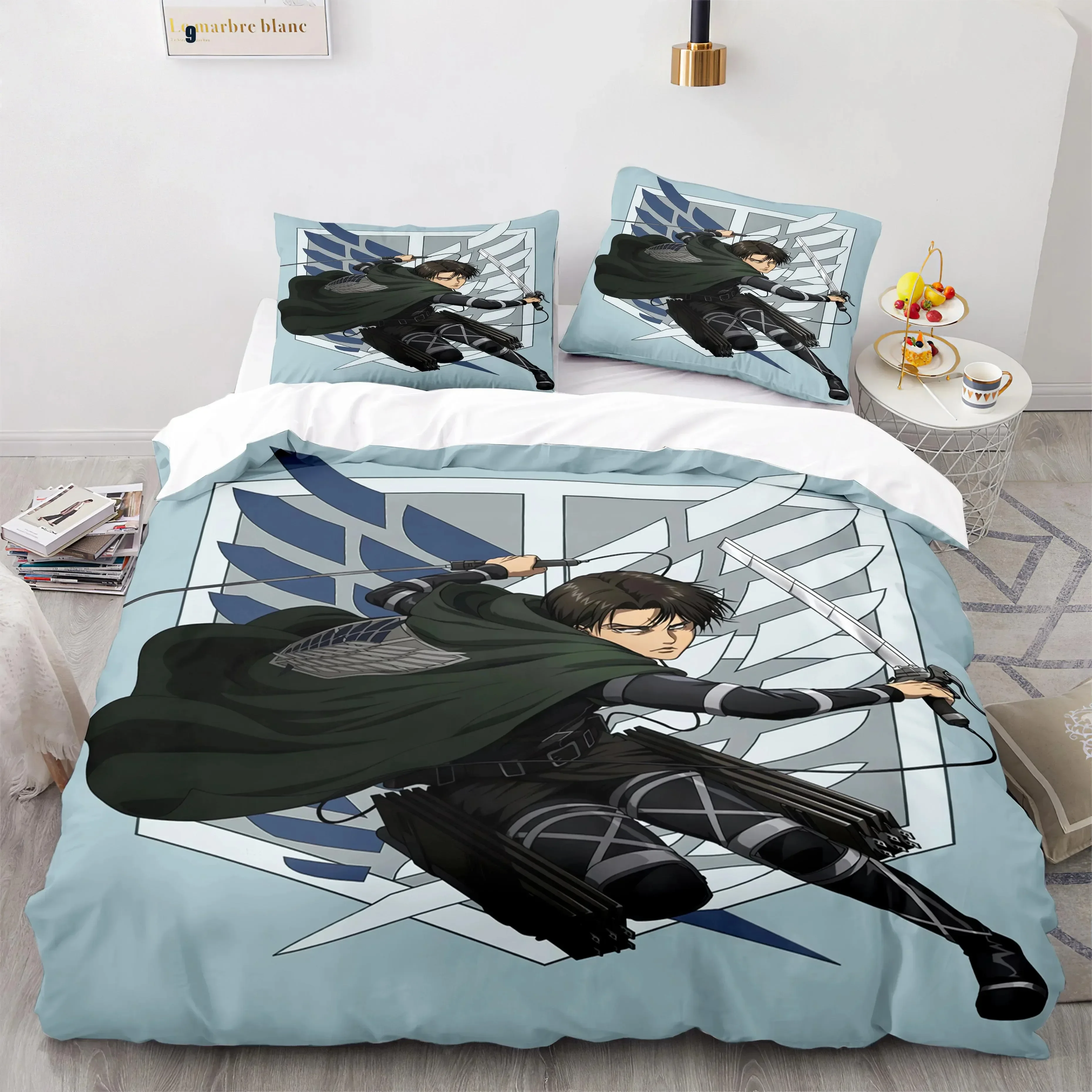 Linen Duvet Cover - Anime Attack On Titan Home Textiles