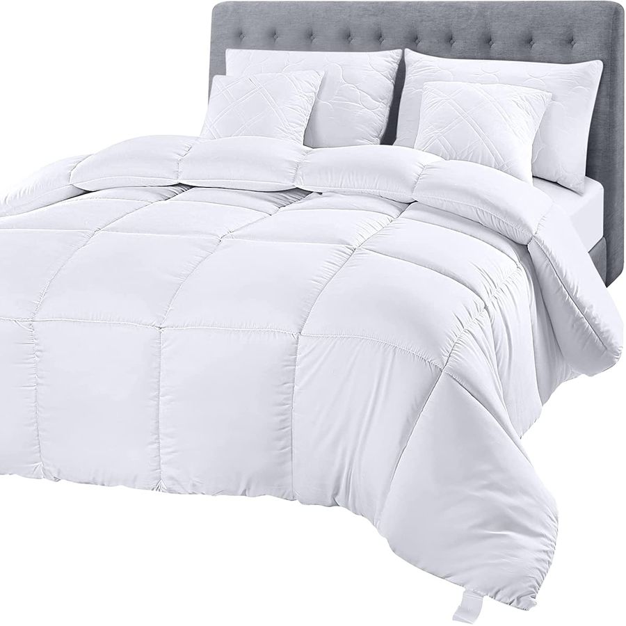 Duvet Insert White - Comforter Duvet Insert, Quilted Comforter with