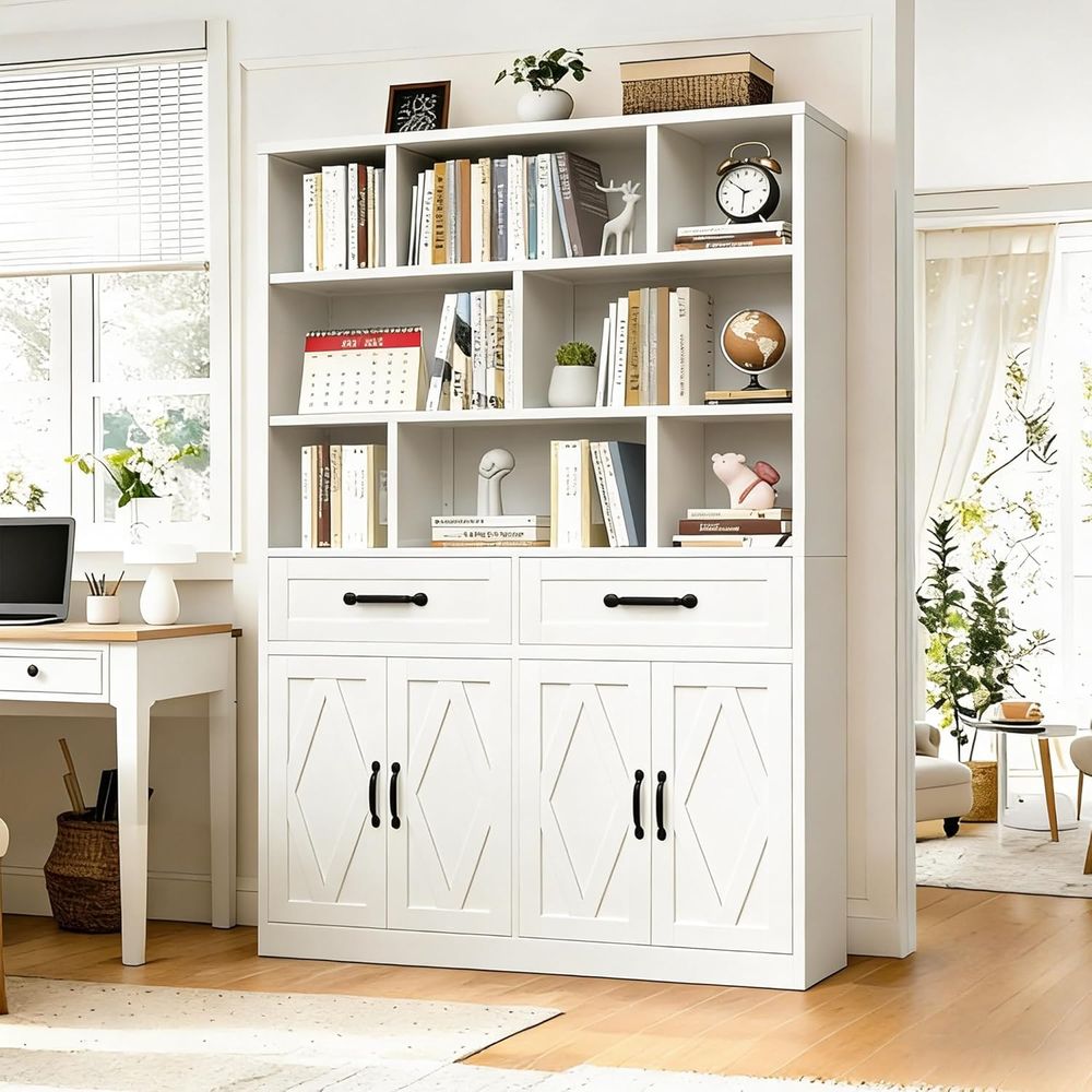 Sturdy Metal Tall Bookcase wit – обзор и цена Home & Hotel Textiles Private Limited