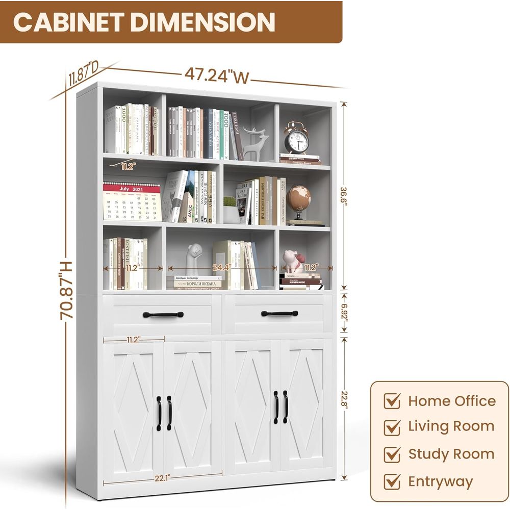 Sturdy Metal Tall Bookcase wit – обзор и цена Home & Hotel Textiles Private Limited