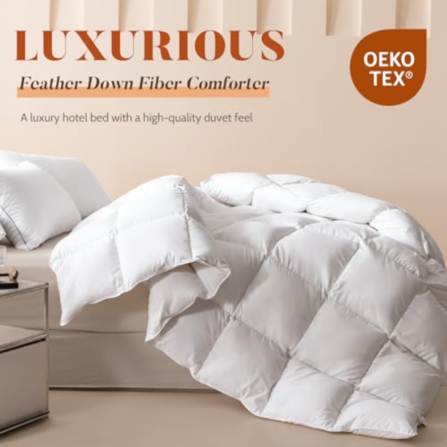 King Size Feather Down Fiber C – обзор и цена Duvet Insert White