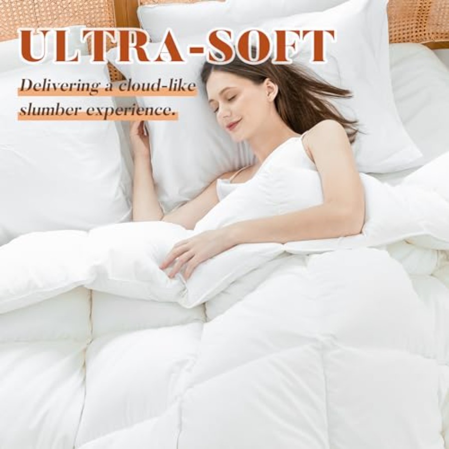 King Size Feather Down Fiber C – обзор и цена Duvet Insert White