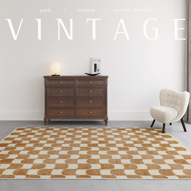 French Retro Rugs for Bedroom  – обзор и цена Home Textiles Plaid
