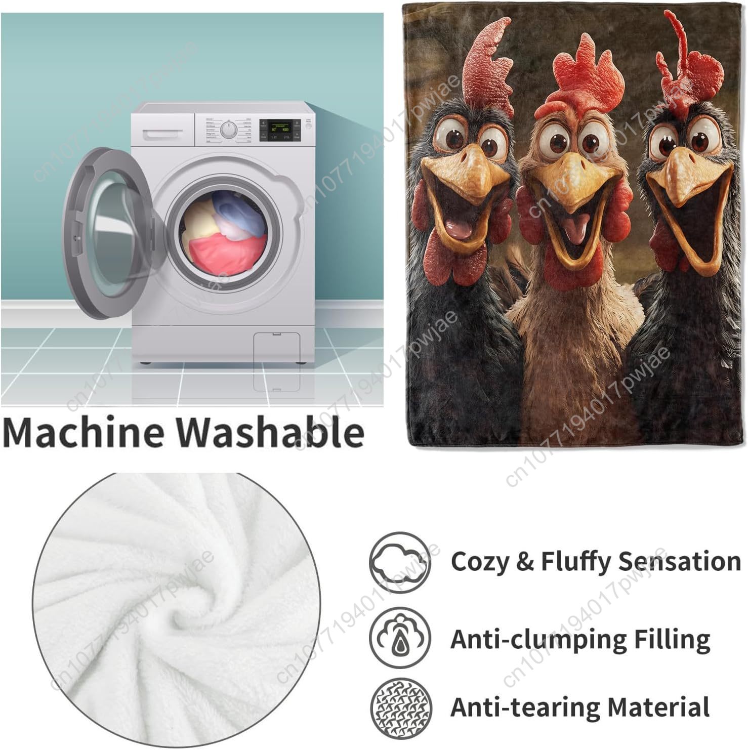 Chickens Blanket Gifts for Wom – обзор и цена Home Textiles Throw