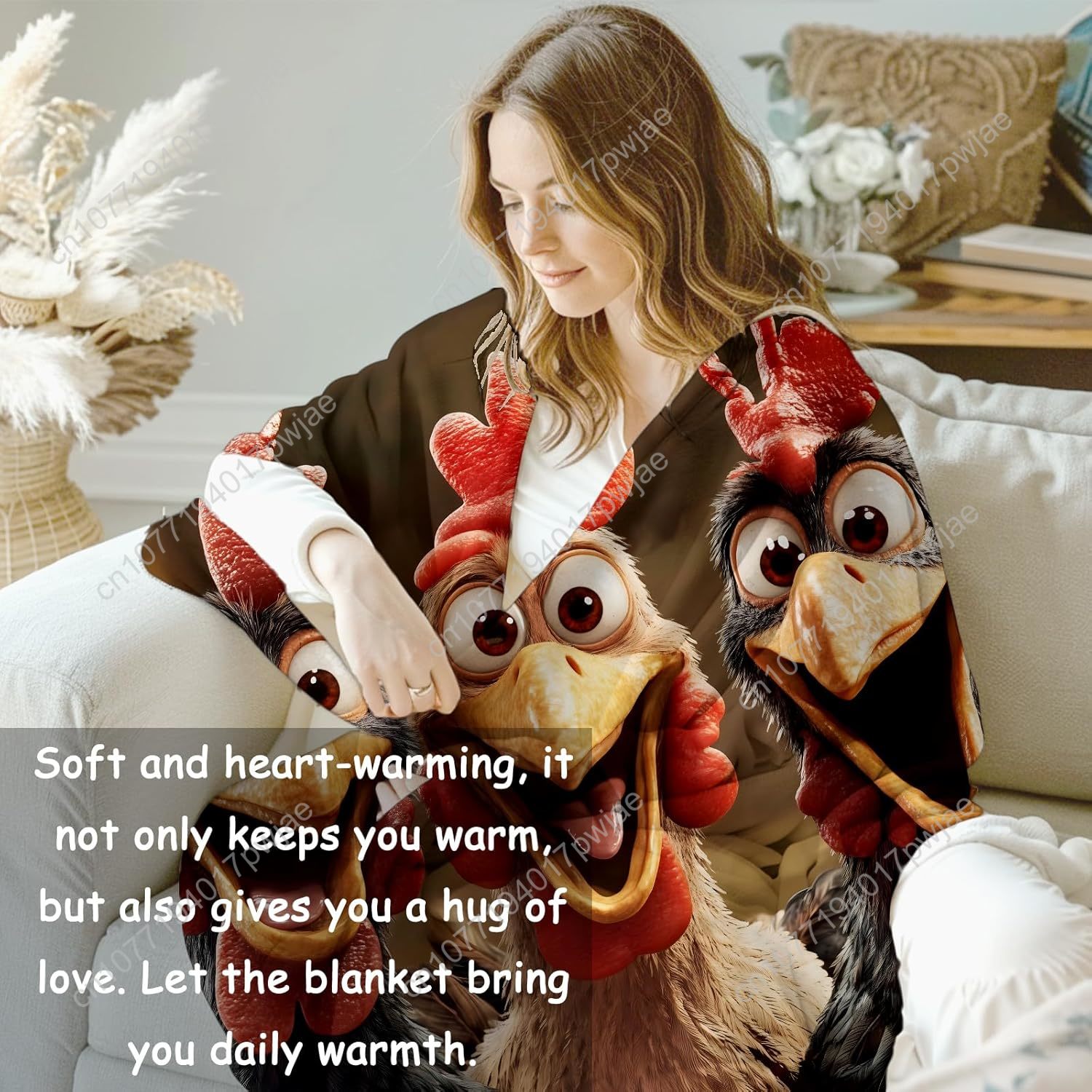 Chickens Blanket Gifts for Wom – обзор и цена Home Textiles Throw