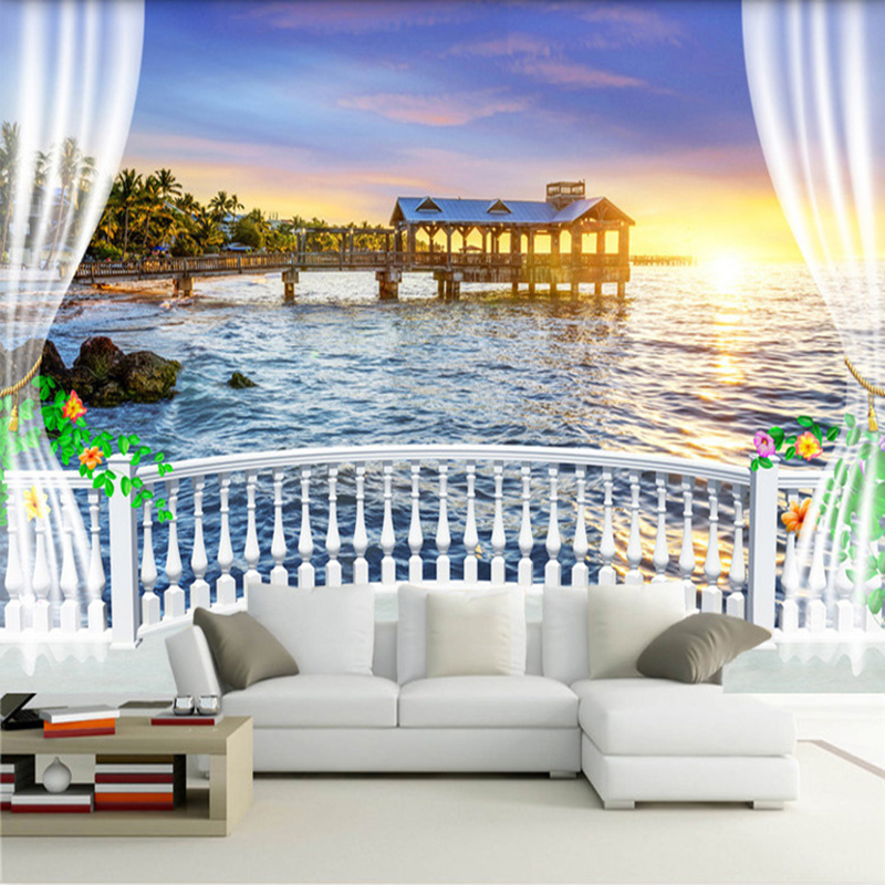 Custom Photo Wallpaper 3D Balc – обзор и цена Sunrise Home Textiles & Apparel
