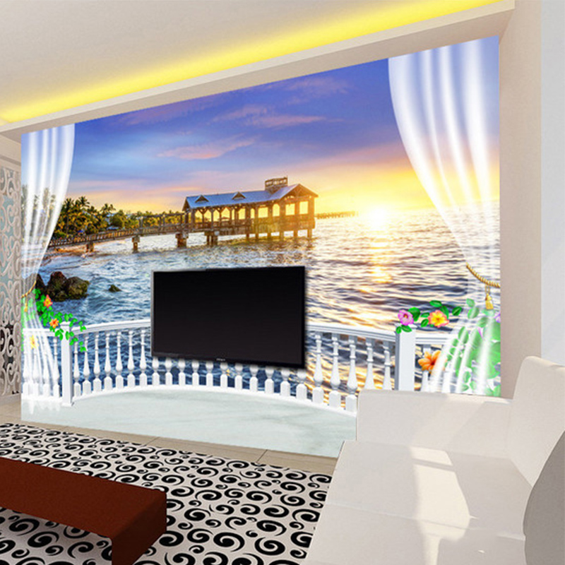 Custom Photo Wallpaper 3D Balc – обзор и цена Sunrise Home Textiles & Apparel