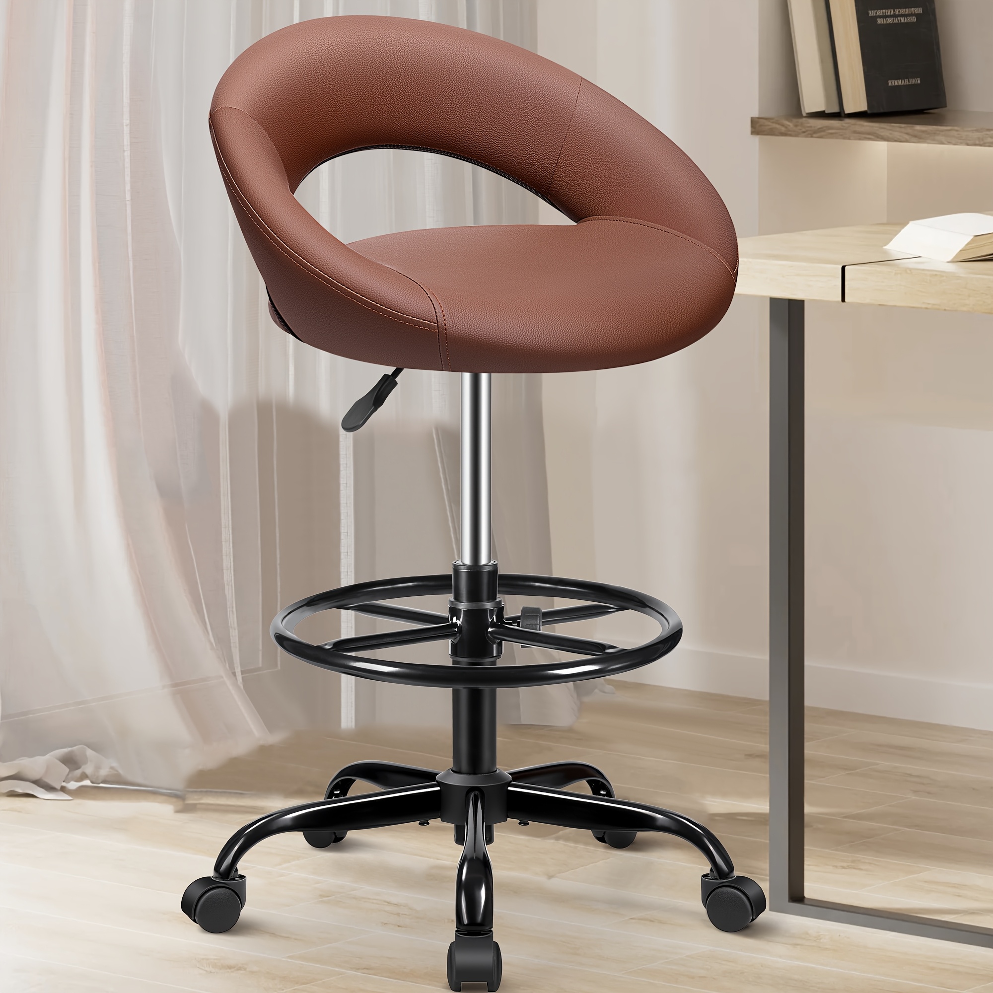 Ergonomic Drafting Chair - PU  – обзор и цена Home & Hotel Textiles Private Limited