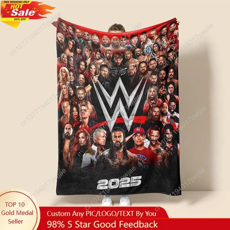 WWE Logo Flannel Throw Blanket – обзор и цена Home Textiles Throw