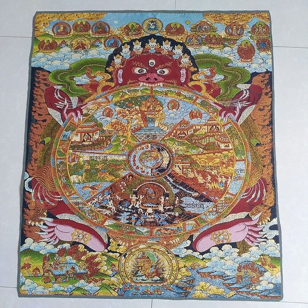 Buddhist Guardian Silk Paintin – обзор и цена Home Textiles China