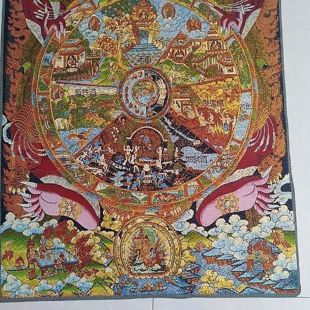 Buddhist Guardian Silk Paintin – обзор и цена Home Textiles China