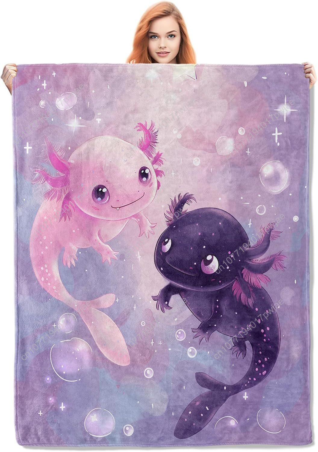 Axolotl Blanket Cute Axolotls  – обзор и цена Home Textiles Throw