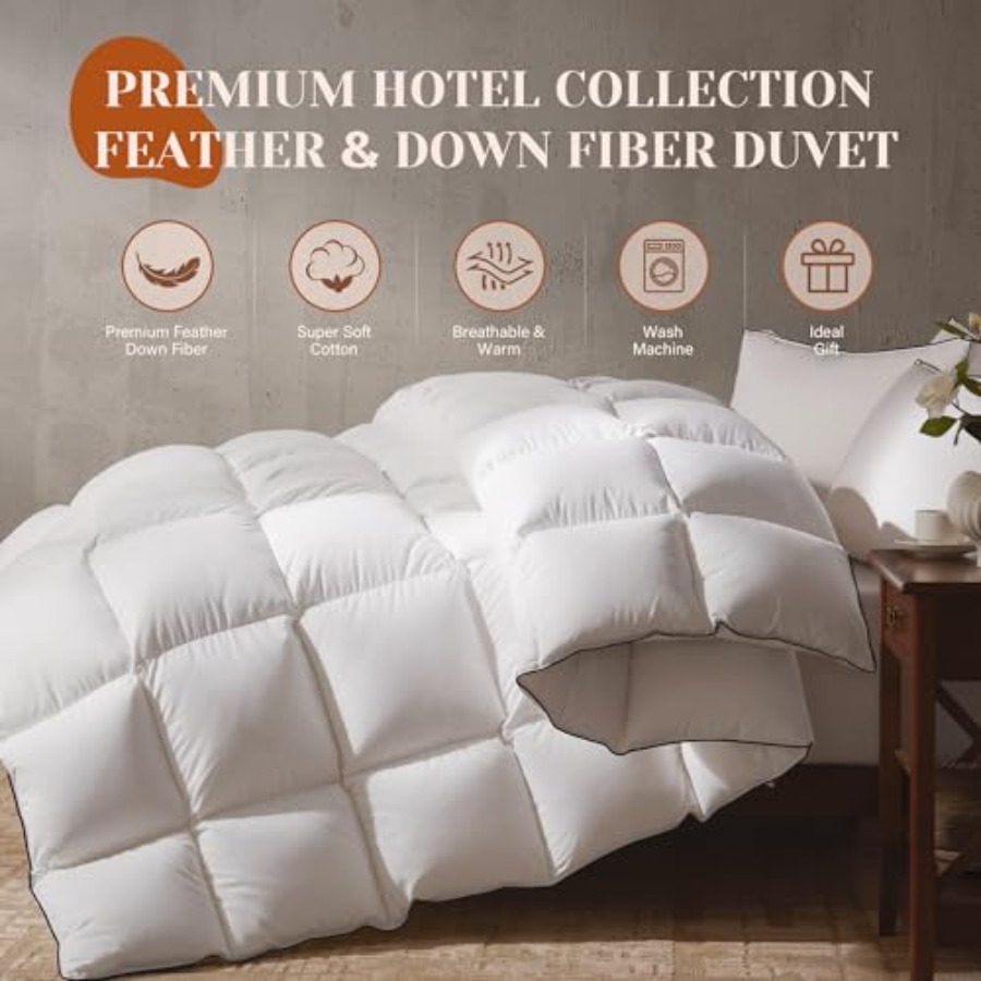 Goose Feather Down Fiber Cotto – обзор и цена Duvet Insert White