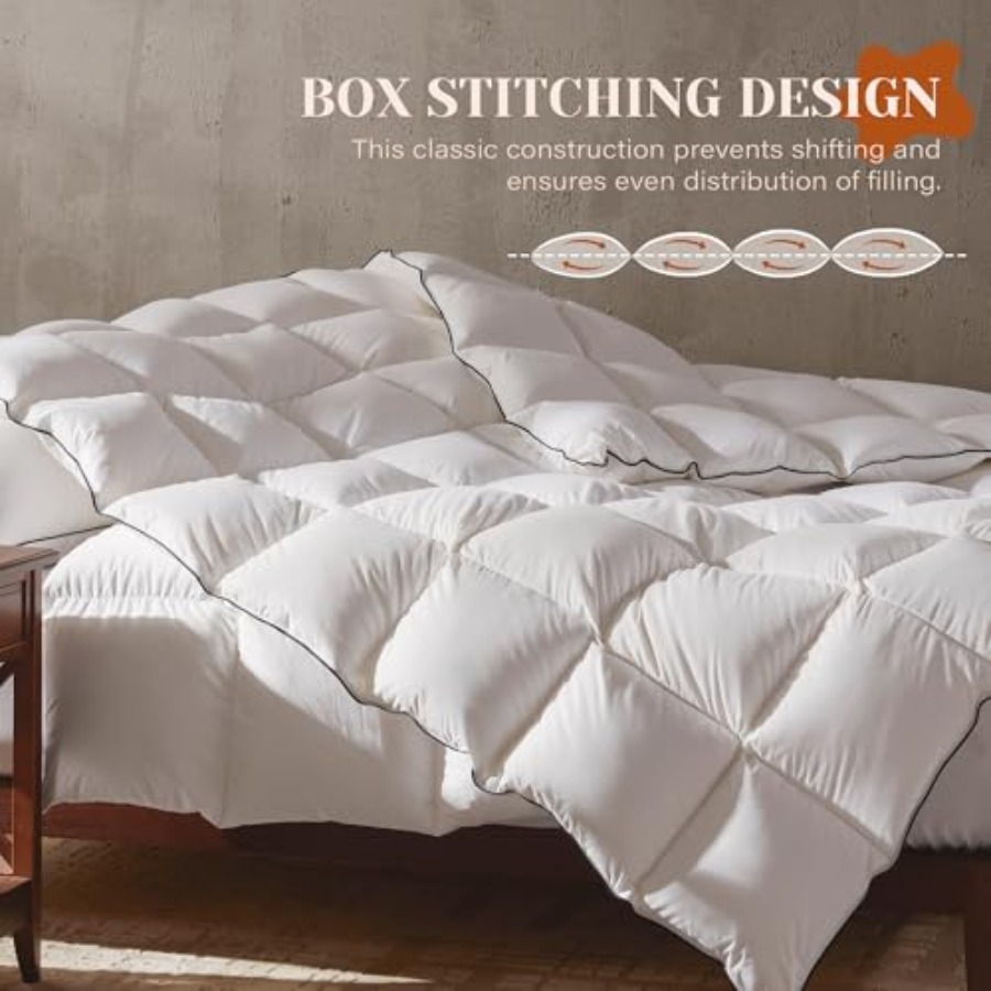 Goose Feather Down Fiber Cotto – обзор и цена Duvet Insert White
