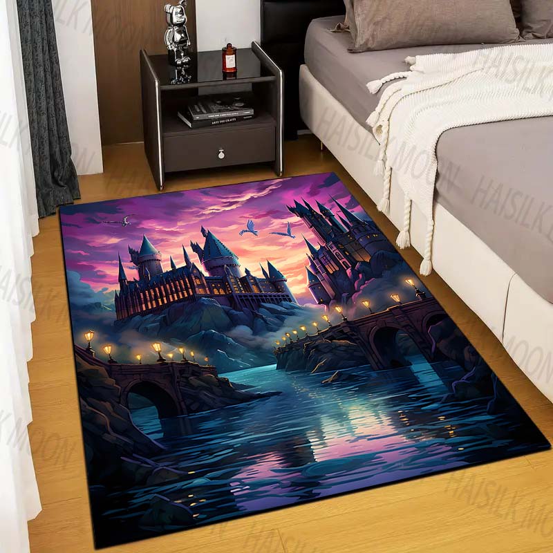 1PC Castle Magic School Print  – обзор и цена Home Textiles Rug