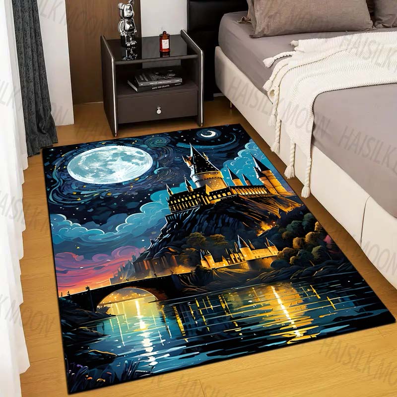 1PC Castle Magic School Print  – обзор и цена Home Textiles Rug
