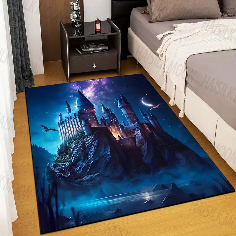 1PC Castle Magic School Print  – обзор и цена Home Textiles Rug