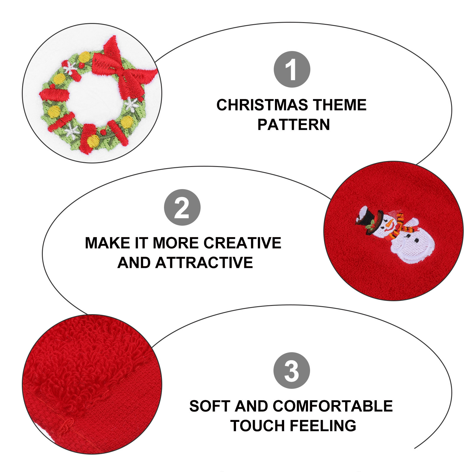 2Pcs Embroidery Christmas Towe – обзор и цена Home Textiles In Pakistan
