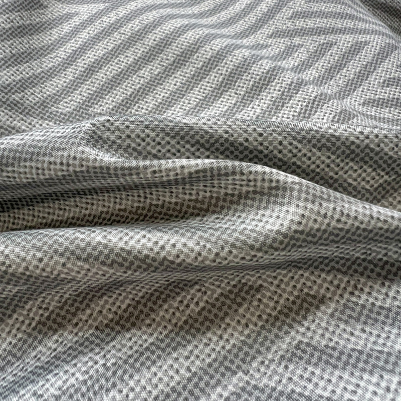 4PC Grey Geometric Bedding Set – обзор и цена Linen Duvet Cover