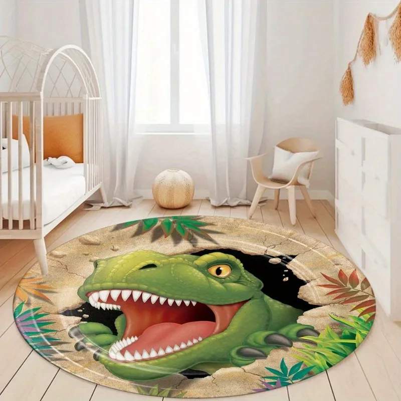 Cartoon Dinosaur Round Rug, So – обзор и цена Home Textiles Rug