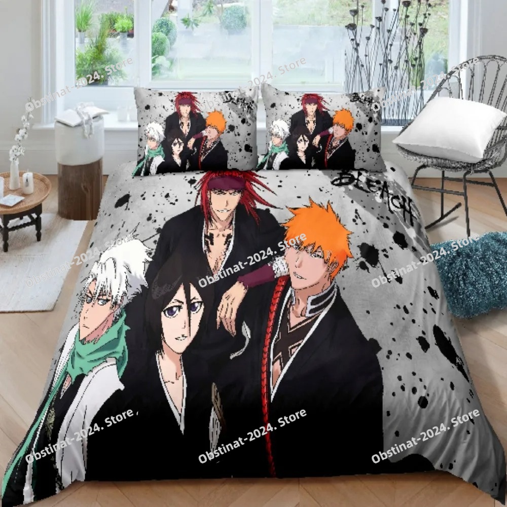 3D Bleach Kurosaki Ichigo Bedd – обзор и цена Linen Duvet Cover