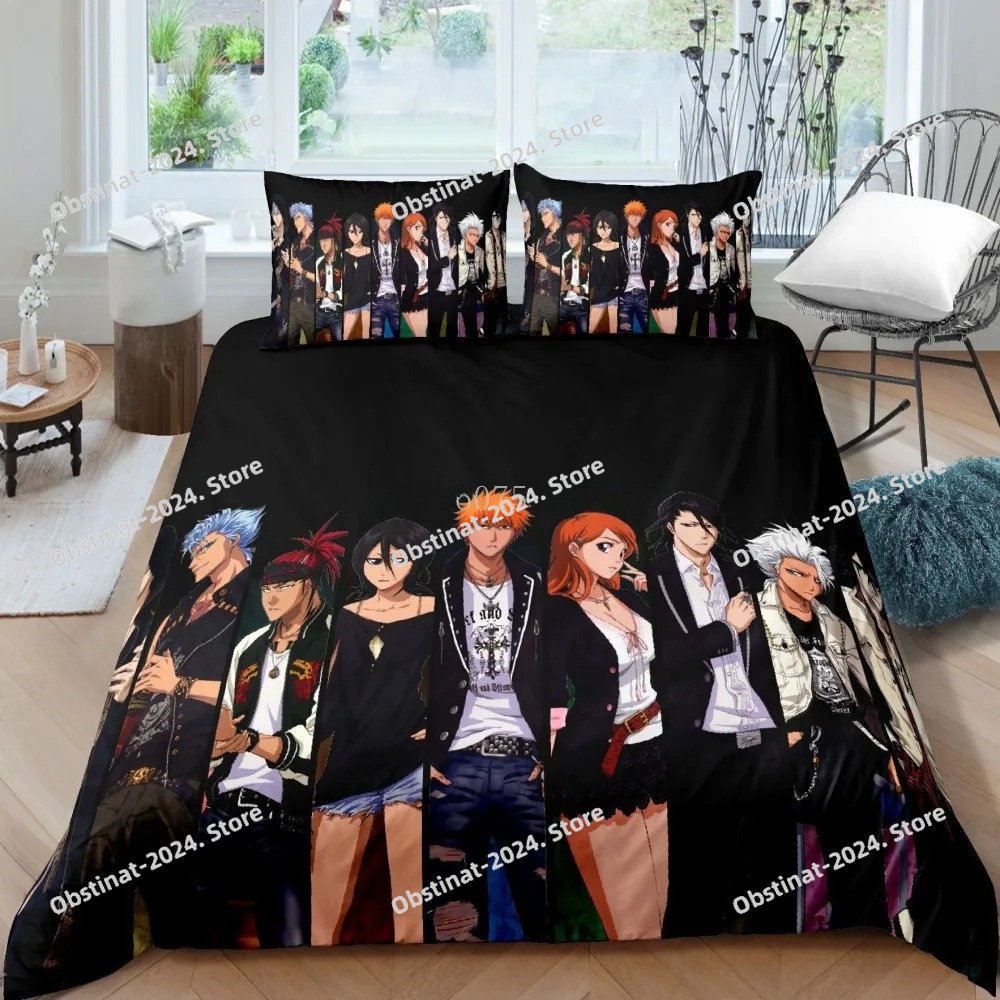 3D Bleach Kurosaki Ichigo Bedd – обзор и цена Linen Duvet Cover