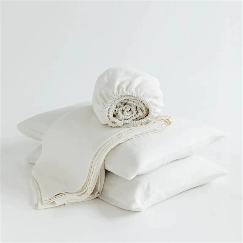 100% Linen Fitted Bed Sheet Se – обзор и цена Linen Duvet Cover