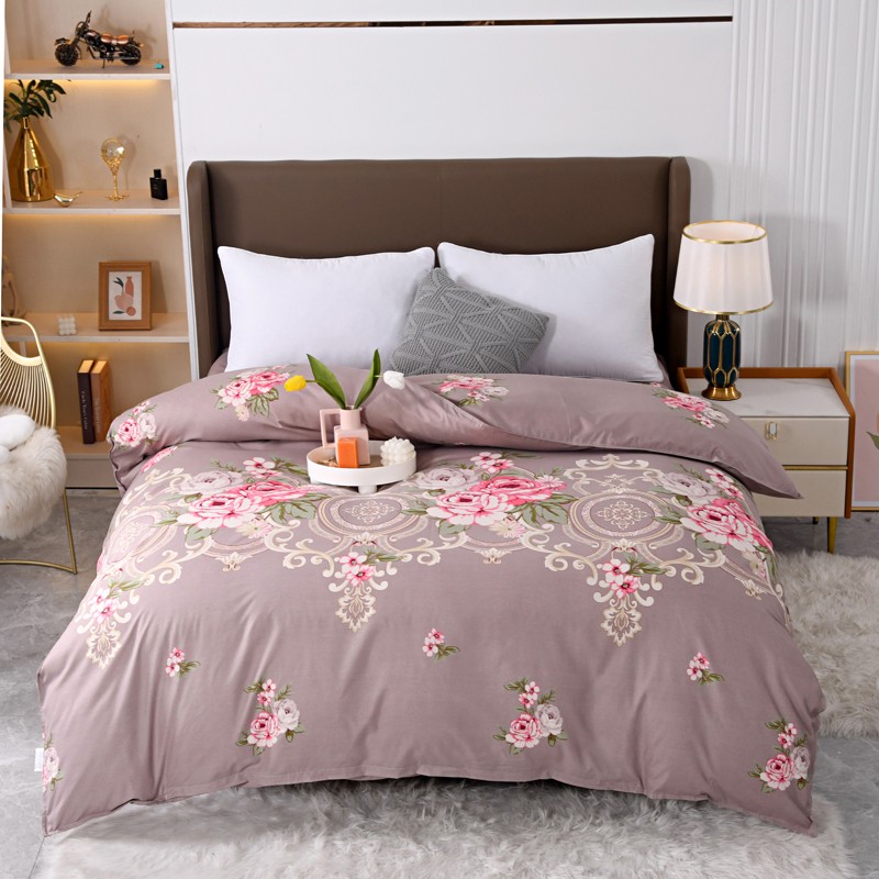4pcs Mauve Base Rose Floral Be – обзор и цена Linen Duvet Cover