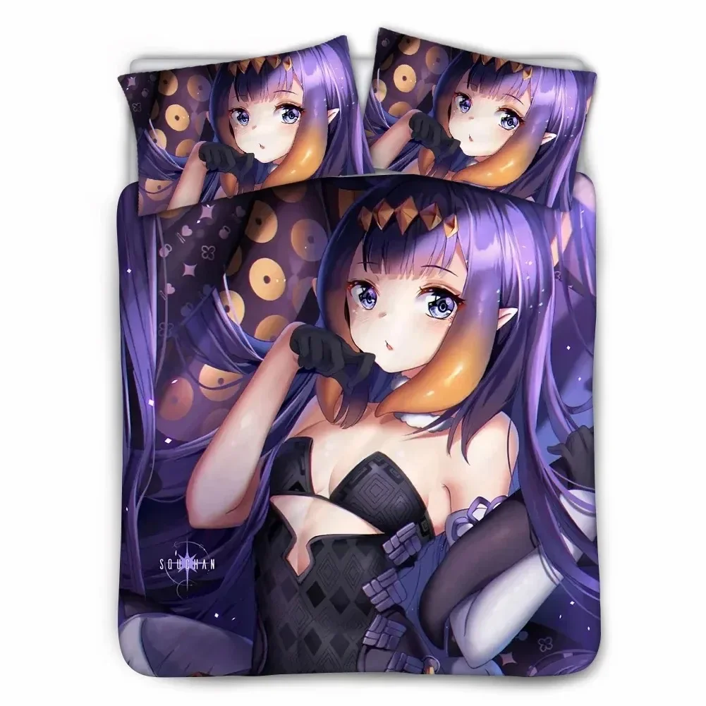 Anime Hololive EN Gawr Gura 3D – обзор и цена Linen Duvet Cover