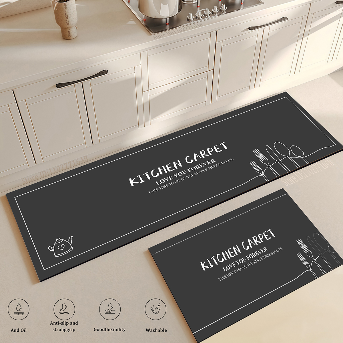 Kitchen Corner Floor Mat  Wate – обзор и цена Home Textiles Plaid