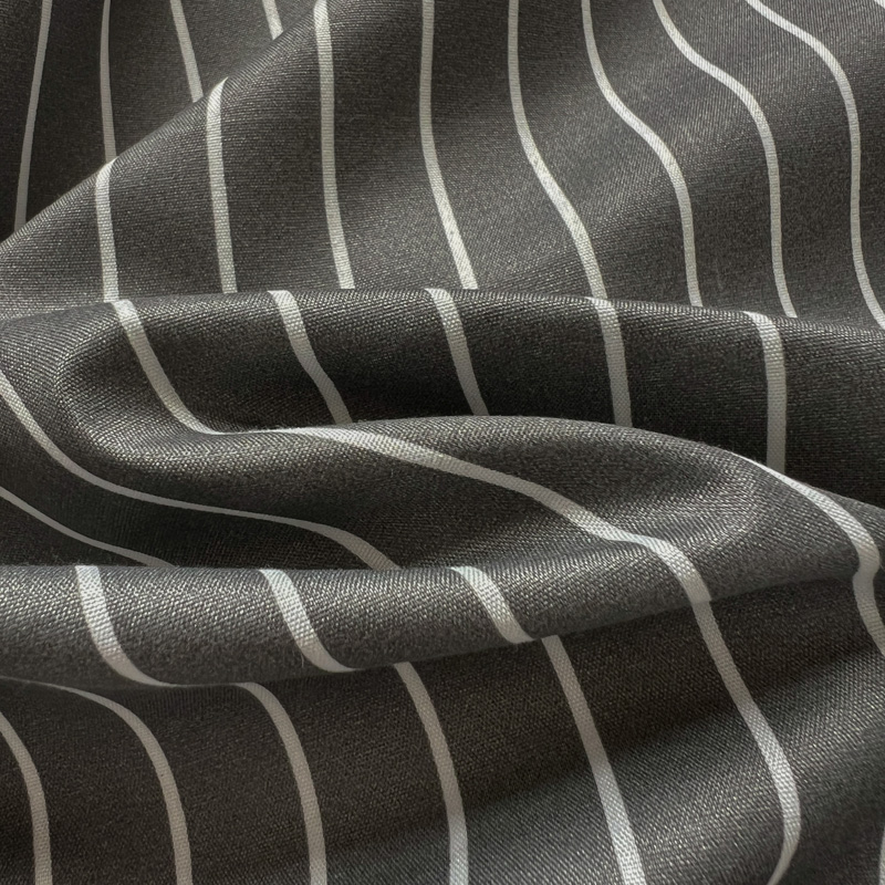 4PCS Grey Striped Bedding Set  – обзор и цена Linen Duvet Cover