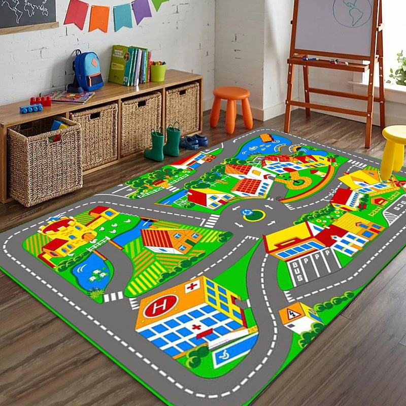 Car Play Mat for Girls and Boy – обзор и цена Home Textiles Plaid