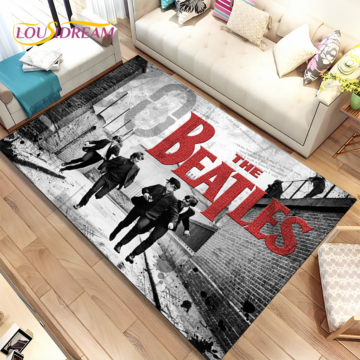 3D B-Beatles Rock band Area Ru – обзор и цена Home Textiles Rug