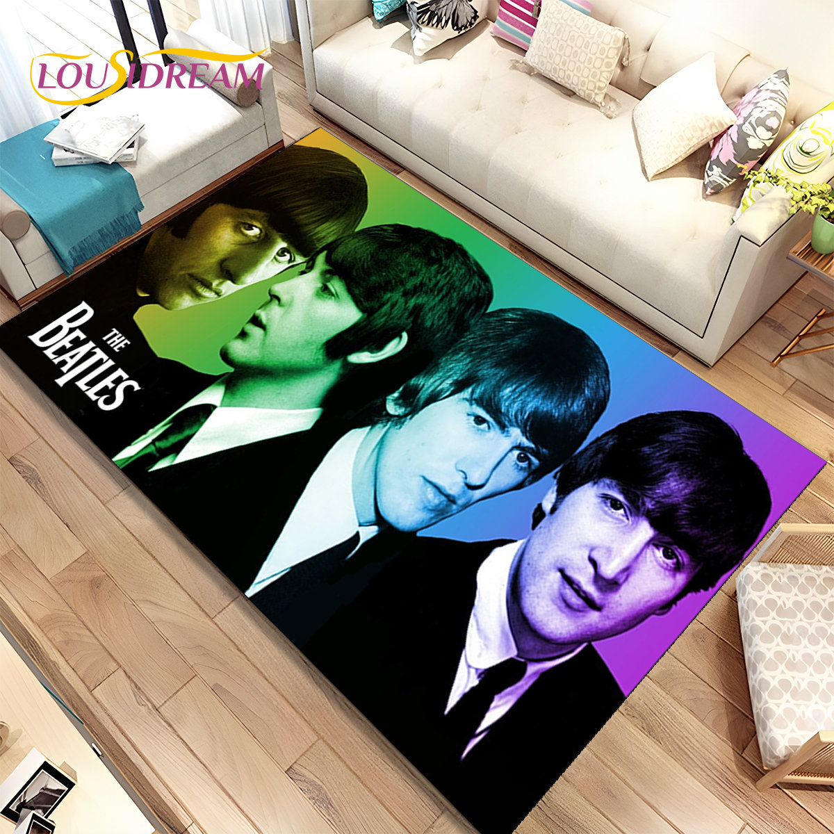 3D B-Beatles Rock band Area Ru – обзор и цена Home Textiles Rug