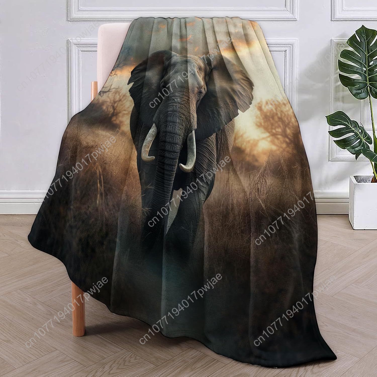 Elephant Fleece Blanket, Reali – обзор и цена Home Textiles Throw
