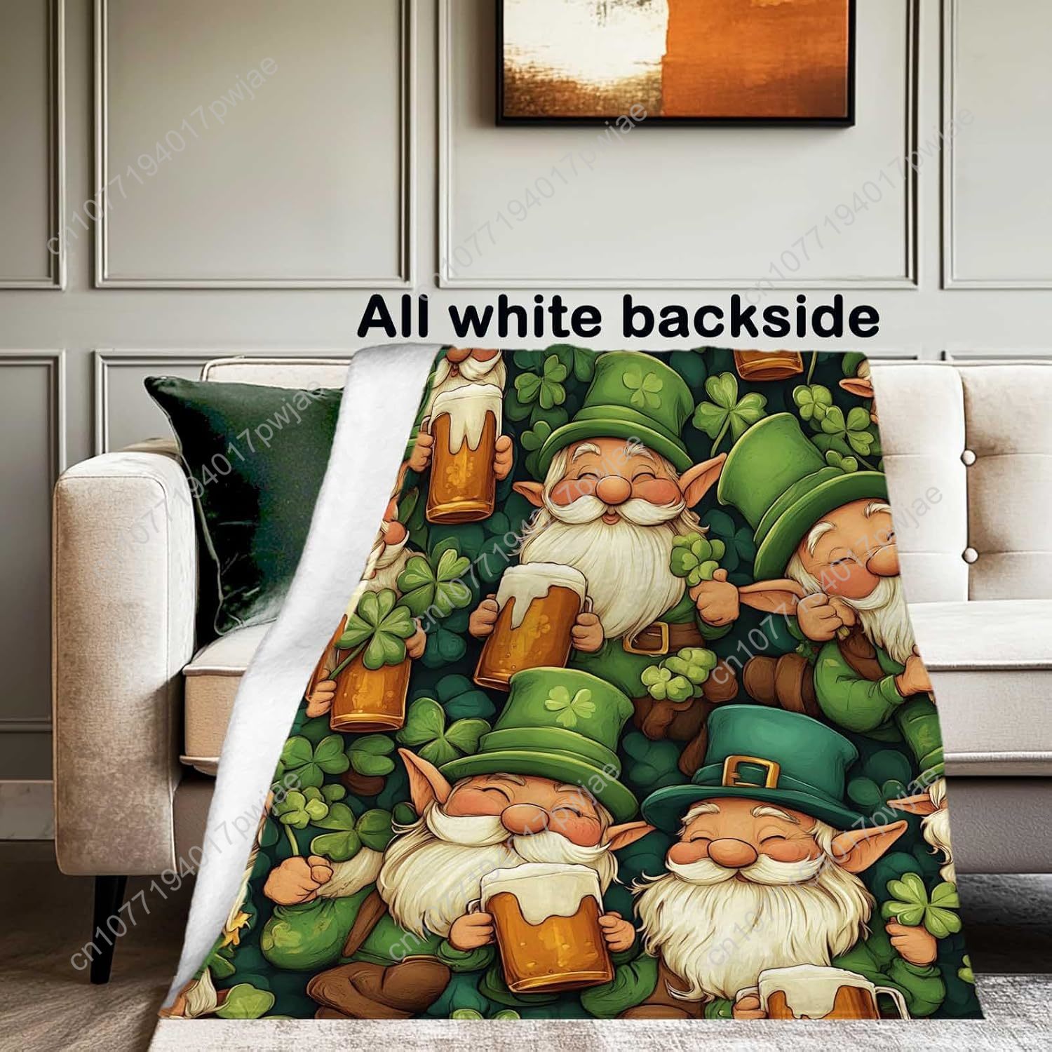 St. Patrick’s Day Gnome Throw  – обзор и цена Home Textiles Throw