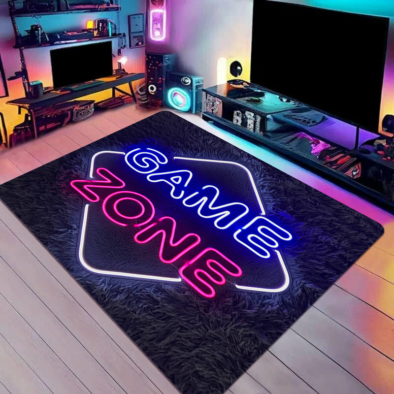 Faux Neon Game Zone Area Rug N – обзор и цена Home Textiles Rug