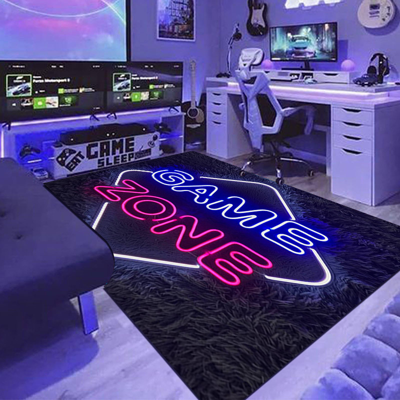 Faux Neon Game Zone Area Rug N – обзор и цена Home Textiles Rug