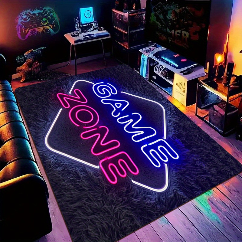 Faux Neon Game Zone Area Rug N – обзор и цена Home Textiles Rug