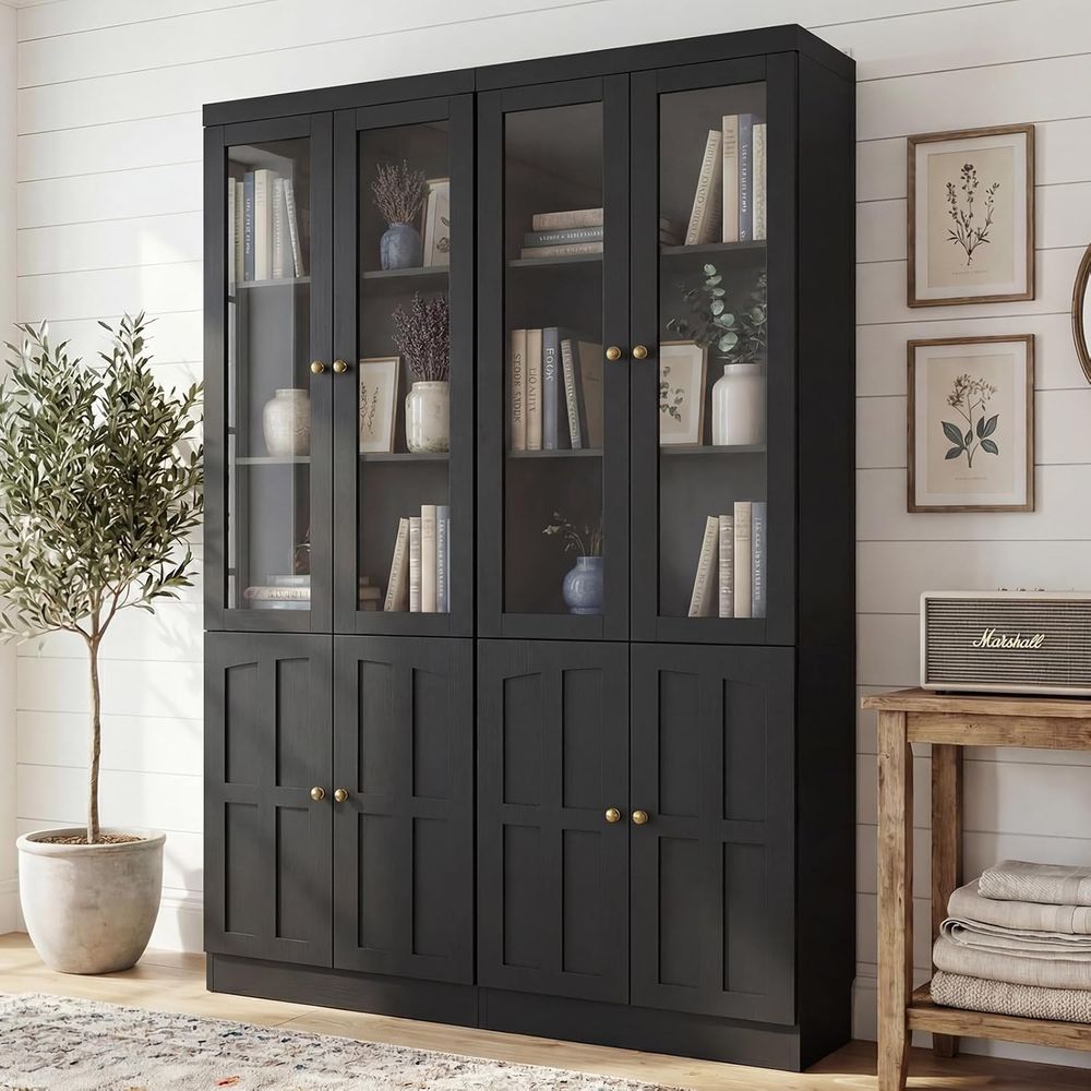80 Tall Glass Door Bookcase wi – обзор и цена Home & Hotel Textiles Private Limited