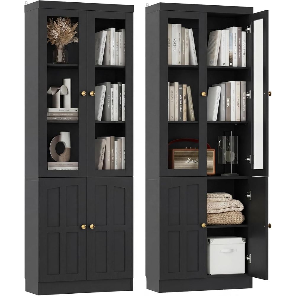 80 Tall Glass Door Bookcase wi – обзор и цена Home & Hotel Textiles Private Limited